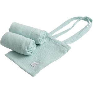 Lot de 2 draps housse rectangulaires pour berceau Sauthon Original Bleu Aqua - Publicité Lot de 2 draps housse rectangulaires pour berceau Sauthon Original Bleu Aqua - Publicité