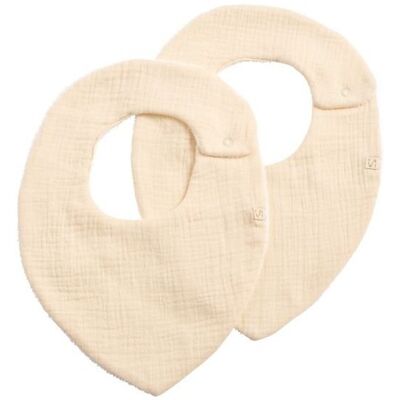 Bavoirs bébé Sauthon - Lot de 2, Gaze de coton double, Absorbant - Publicité Bavoirs bébé Sauthon - Lot de 2, Gaze de coton double, Absorbant - Publicité