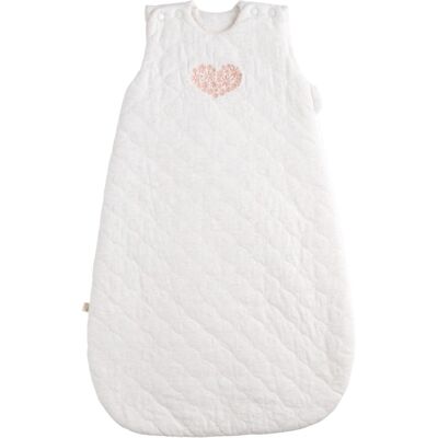 Sauthon Gigoteuse ouatinée 0-6 mois creme Petit Coeur - Publicité Sauthon Gigoteuse ouatinée 0-6 mois creme Petit Coeur - Publicité