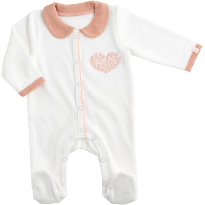 Sauthon Pyjama 3 mois avec col Petit Coeur - Publicité Sauthon Pyjama 3 mois avec col Petit Coeur - Publicité