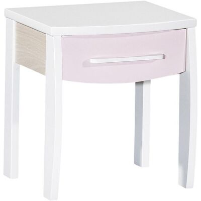 Sauthon Table de chevet Milk Rose - Publicité Sauthon Table de chevet Milk Rose - Publicité