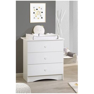Sauthon Commode 3 tiroirs Basic - Publicité Sauthon Commode 3 tiroirs Basic - Publicité