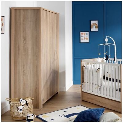 Sauthon Armoire 2 portes Antonin Bois - Publicité Sauthon Armoire 2 portes Antonin Bois - Publicité
