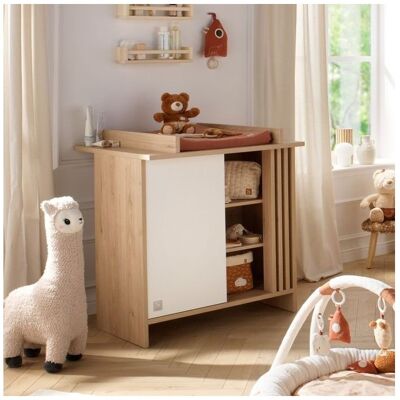 Sauthon Commode 1 porte 3 niches porte Blanche Tokyo - Publicité Sauthon Commode 1 porte 3 niches porte Blanche Tokyo - Publicité