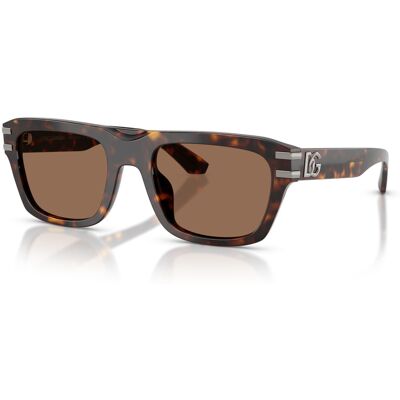 Lunettes de soleil carrées marron tortue Dolce & Gabbana DG4496 - Publicité Lunettes de soleil carrées marron tortue Dolce & Gabbana DG4496 - Publicité