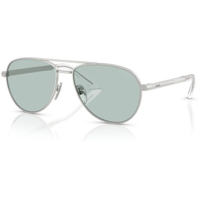Prada A54S 27540N Lunettes de soleil argent bleu - Lunettes de soleil - Publicité Prada A54S 27540N Lunettes de soleil argent bleu - Lunettes de soleil - Publicité
