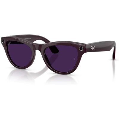 Ray Ban Lunettes de soleil Ray-Ban Meta AI Glasses Skyler RW 4014 (6701CH) Femme - Publicité Ray Ban Lunettes de soleil Ray-Ban Meta AI Glasses Skyler RW 4014 (6701CH) Femme - Publicité