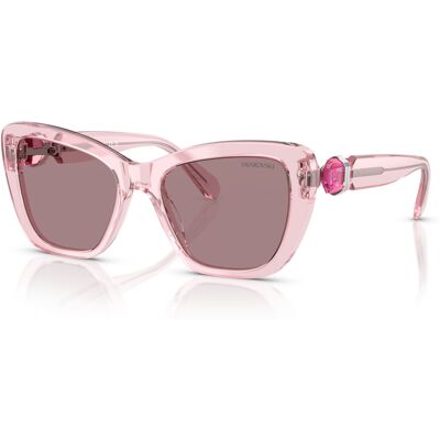 Lunettes de Soleil Swarovski SK 6018 (30017N) avec correction - Cateye - Publicité Lunettes de Soleil Swarovski SK 6018 (30017N) avec correction - Cateye - Publicité