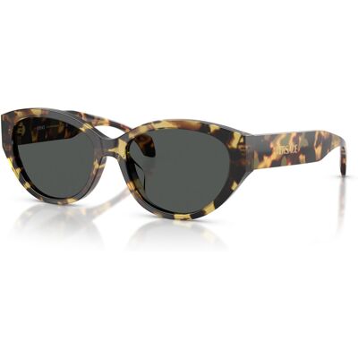 Lunettes de soleil Versace - Tortue grise ronde - Protection UV catégorie 3 - Publicité Lunettes de soleil Versace - Tortue grise ronde - Protection UV catégorie 3 - Publicité