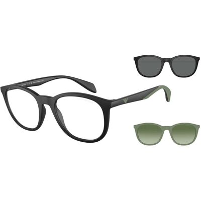Giorgio Armani Lunettes de vue Emporio Armani EA 4211 (50011W) + Clip on Homme - Publicité Giorgio Armani Lunettes de vue Emporio Armani EA 4211 (50011W) + Clip on Homme - Publicité
