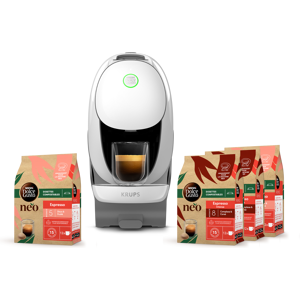 dolcegusto Pack NEO Caffè blanche + selection cafés courts 4 boîtes