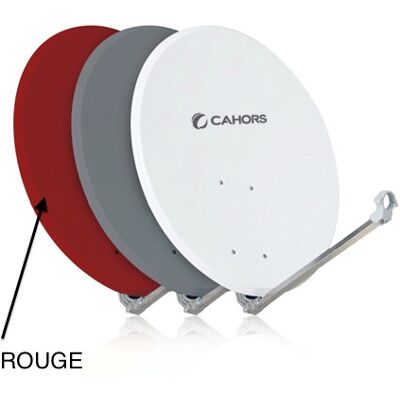 CAHORS Parabole en alu 80HD rouge - Publicité CAHORS Parabole en alu 80HD rouge - Publicité