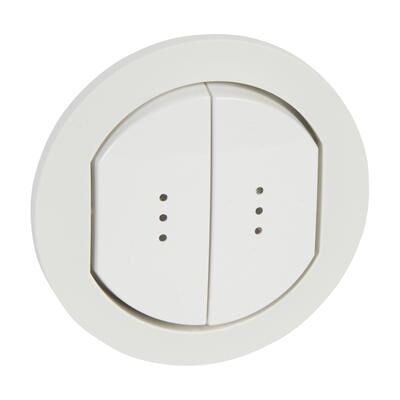 Legrand 067804 Interrupteur double avec témoin lumineux - Interrupteur - Publicité Legrand 067804 Interrupteur double avec témoin lumineux - Interrupteur - Publicité