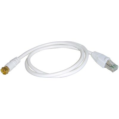 MICHAUD Cordon de liaison Fiche F SAT/RJ45 - Publicité MICHAUD Cordon de liaison Fiche F SAT/RJ45 - Publicité