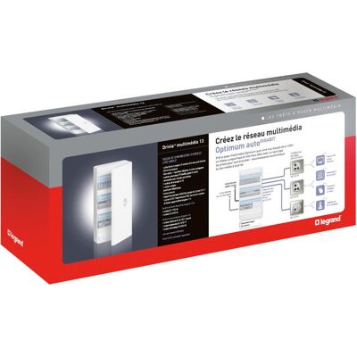 LEGRAND Prêt à poser coffret multimédia Optimum manuel Gigabit DRIVIA 18 - Tv sur RJ - Publicité LEGRAND Prêt à poser coffret multimédia Optimum manuel Gigabit DRIVIA 18 - Tv sur RJ - Publicité