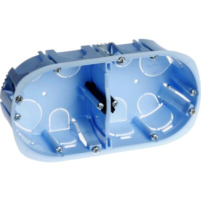 Boîte cloison sèche Eur'Ohm XL PRO 2 postes prof 40 - 52044 - Publicité Boîte cloison sèche Eur'Ohm XL PRO 2 postes prof 40 - 52044 - Publicité