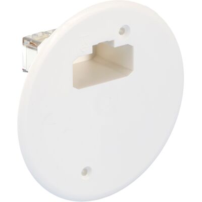 Couvercle d'applique DCL Eur'Ohm IP44 pour boîte simple - 53041F - Publicité Couvercle d'applique DCL Eur'Ohm IP44 pour boîte simple - 53041F - Publicité