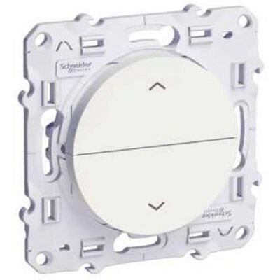 Double poussoir volet roulant Schneider Odace Blanc - S520207 - Publicité Double poussoir volet roulant Schneider Odace Blanc - S520207 - Publicité