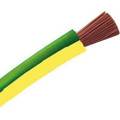 FILS Cable souple H07VK 6 Vert/Jaune au mètre - Publicité FILS Cable souple H07VK 6 Vert/Jaune au mètre - Publicité
