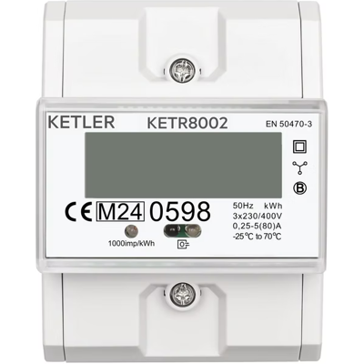 Compteur électrique MID Tétra 80A KETR8002 - KETLER - Publicité Compteur électrique MID Tétra 80A KETR8002 - KETLER - Publicité