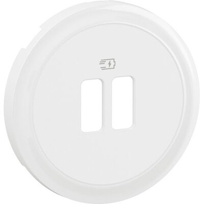 LEGRAND Enjoliveur prise double chargeur USB Céliane Blanc - CB0154 - Publicité LEGRAND Enjoliveur prise double chargeur USB Céliane Blanc - CB0154 - Publicité