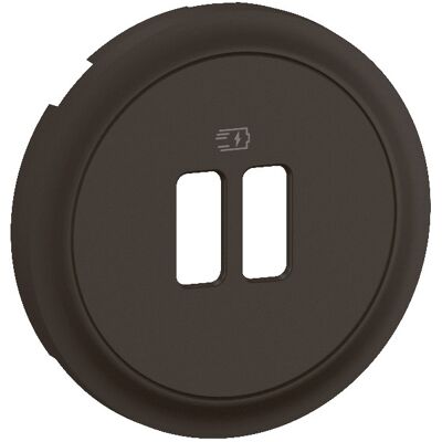 LEGRAND Enjoliveur prise double chargeur USB Céliane Noir - CN0154 - Publicité LEGRAND Enjoliveur prise double chargeur USB Céliane Noir - CN0154 - Publicité