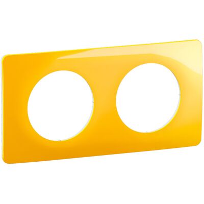 LEGRAND Plaque Céliane Jaune Safran 2 postes - CP0402 - Publicité LEGRAND Plaque Céliane Jaune Safran 2 postes - CP0402 - Publicité