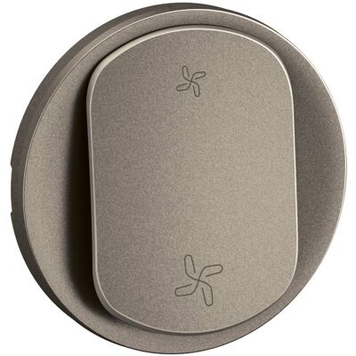 LEGRAND Enjoliveur interrupteur ou poussoir VMC Céliane 2 vitesses Titanium - CT6001 - Publicité LEGRAND Enjoliveur interrupteur ou poussoir VMC Céliane 2 vitesses Titanium - CT6001 - Publicité