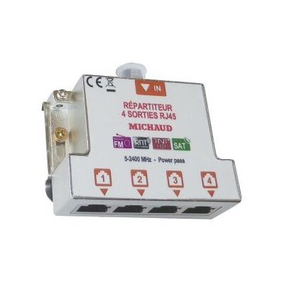 Michaud - MICLB024 - 4-port - RJ45 - Switch Ethernet - Publicité Michaud - MICLB024 - 4-port - RJ45 - Switch Ethernet - Publicité