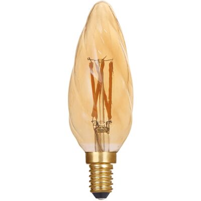 ARIC Lampe déco flamme torsadée 4W ambrée 2500K - Publicité ARIC Lampe déco flamme torsadée 4W ambrée 2500K - Publicité