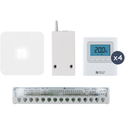 Système de Contrôle HVAC Delta Dore Delta 8000 RF Sans Fil - 4 Zones - Publicité Système de Contrôle HVAC Delta Dore Delta 8000 RF Sans Fil - 4 Zones - Publicité
