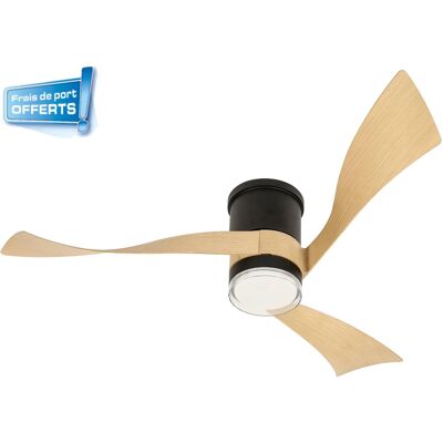Ventilateur de plafond 112445 Sylphae avec éclairage LED + Kit de fixation - FARELEK - Publicité Ventilateur de plafond 112445 Sylphae avec éclairage LED + Kit de fixation - FARELEK - Publicité