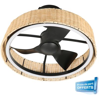 Ventilateur de plafond 112450 Solava avec éclairage LED + Kit de fixation - FARELEK - Publicité Ventilateur de plafond 112450 Solava avec éclairage LED + Kit de fixation - FARELEK - Publicité