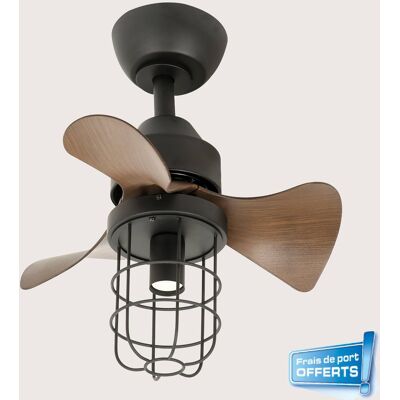 Ventilateur de plafond 112452 Karvok avec éclairage + Kit de fixation - FARELEK - Publicité Ventilateur de plafond 112452 Karvok avec éclairage + Kit de fixation - FARELEK - Publicité