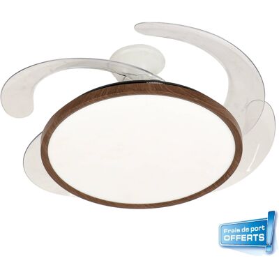 Ventilateur de plafond 112457 Aelion avec éclairage LED + Kit de fixation - FARELEK - Publicité Ventilateur de plafond 112457 Aelion avec éclairage LED + Kit de fixation - FARELEK - Publicité