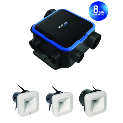 Kit VMC simple flux EasyHOME HYGRO COMPACT Premium MW BDH - 11033451 ALDES - Publicité Kit VMC simple flux EasyHOME HYGRO COMPACT Premium MW BDH - 11033451 ALDES - Publicité
