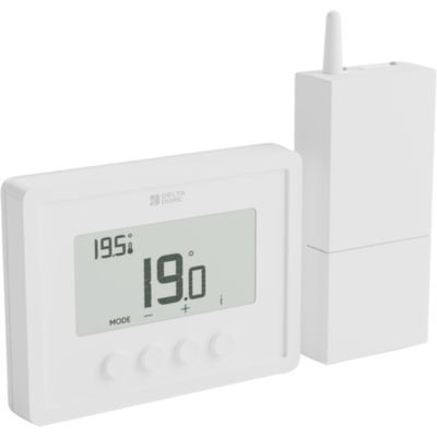 Thermostat Tybox RF 210 XL pour système hydraulique et aéraulique - 6051151 DELTA DORE - Publicité Thermostat Tybox RF 210 XL pour système hydraulique et aéraulique - 6051151 DELTA DORE - Publicité