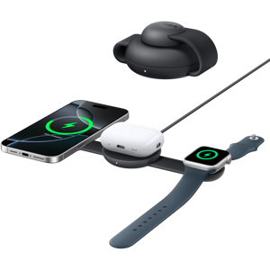 Chargeur sans fil Anker B25M8H11 - Rapide, Voyage, 3-en-1 - Publicité Chargeur sans fil Anker B25M8H11 - Rapide, Voyage, 3-en-1 - Publicité