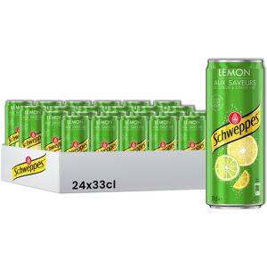 SCHWEPPES Lot de 24 canettes de schweppes au citron - 24 x 33 cl - Publicité SCHWEPPES Lot de 24 canettes de schweppes au citron - 24 x 33 cl - Publicité