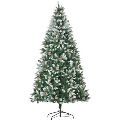 Sapin de Noël artificiel Homcom 210 cm pour intérieur avec 1440 embouts en PVC et 75 - Publicité Sapin de Noël artificiel Homcom 210 cm pour intérieur avec 1440 embouts en PVC et 75 - Publicité