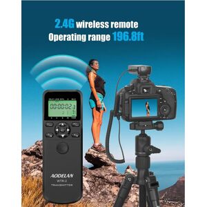 AODELAN Sans Fil WTR-2 Caméra Minuterie Obturateur étiez ération Timelammar Intervalomètre Télécommande Pour IL Sony Nikon Ampoule Luminotin Continu - Publicité AODELAN Sans Fil WTR-2 Caméra Minuterie Obturateur étiez ération Timelammar Intervalomètre Télécommande Pour IL Sony Nikon Ampoule Luminotin Continu - Publicité