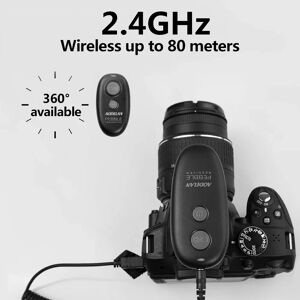 AODELAN Télécommande sans fil 2,4 GHz pour appareil photo, déclencheur à distance, pour mode ampoule à longue exposition, prise de vue en continu/ unique/ à retard - Publicité AODELAN Télécommande sans fil 2,4 GHz pour appareil photo, déclencheur à distance, pour mode ampoule à longue exposition, prise de vue en continu/ unique/ à retard - Publicité
