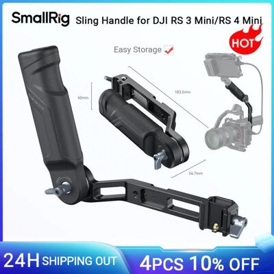 SmallRig RS3 Mini poignée réglable poignée pour DJI RS 3/Mini RS 4 Mini stabilisateur de poche à cardan avec pince NATO chaussure froide - Publicité SmallRig RS3 Mini poignée réglable poignée pour DJI RS 3/Mini RS 4 Mini stabilisateur de poche à cardan avec pince NATO chaussure froide - Publicité