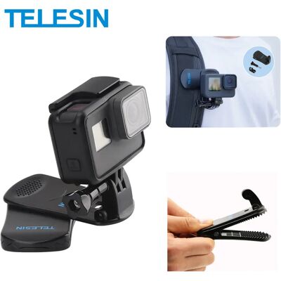 TELESIN – Clip de sac à dos pour GoPro Hero 13 12 11 10 9 8 7 360, support à Clip rotatif pour DJI Osmo Action Xiaoyi Insta360 Action Carema - Publicité TELESIN – Clip de sac à dos pour GoPro Hero 13 12 11 10 9 8 7 360, support à Clip rotatif pour DJI Osmo Action Xiaoyi Insta360 Action Carema - Publicité