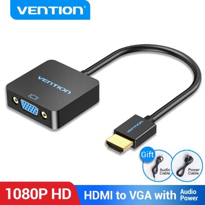 Adaptateur HDMI vers VGA Vention - 15cm - Publicité Adaptateur HDMI vers VGA Vention - 15cm - Publicité