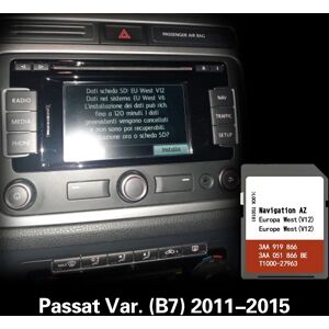 Carte mémoire SD Road pour VW Passat Var(B7) 2011 – 2015, carte AZ V12 WEST RNS 315 allemande - Publicité Carte mémoire SD Road pour VW Passat Var(B7) 2011 – 2015, carte AZ V12 WEST RNS 315 allemande - Publicité