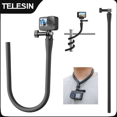 TELESIN Mini support de caméra d'action pour Gopro Insta360 DJI Action Mini caméra poulpe trépied support de téléphone support à Clip support Flexible - Publicité TELESIN Mini support de caméra d'action pour Gopro Insta360 DJI Action Mini caméra poulpe trépied support de téléphone support à Clip support Flexible - Publicité