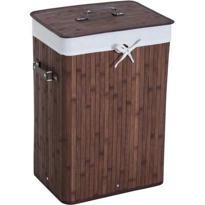 Homcom Panier à linge pliable avec couvercle Seau à linge rectangulaire - Publicité Homcom Panier à linge pliable avec couvercle Seau à linge rectangulaire - Publicité