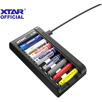 XTAR L8 chargeur de batterie 1.5V Li-ion 1.2V Ni-MH AA/AAA Batteries QC3.0 18W chargeur rapide intelligent adaptateur portable Rechargeable - Publicité XTAR L8 chargeur de batterie 1.5V Li-ion 1.2V Ni-MH AA/AAA Batteries QC3.0 18W chargeur rapide intelligent adaptateur portable Rechargeable - Publicité