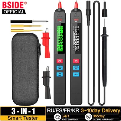 BSIDE-Multimètre numérique intelligent de type stylo, multiPolaroid, plage automatique, tension CC AC, puzzles itance Ohm NCV Hz, testeur de fil sous tension à diode - Publicité BSIDE-Multimètre numérique intelligent de type stylo, multiPolaroid, plage automatique, tension CC AC, puzzles itance Ohm NCV Hz, testeur de fil sous tension à diode - Publicité